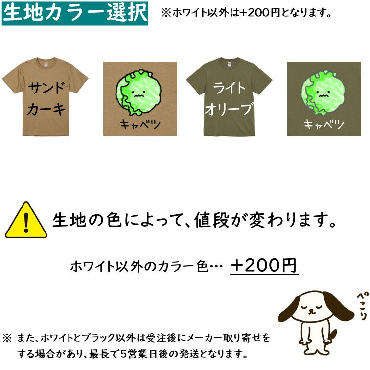 イラスト系半袖Tシャツ【なんか違くない!?Tシャツ キャベツレタス】おもしろTシャツ ネタTシャツ