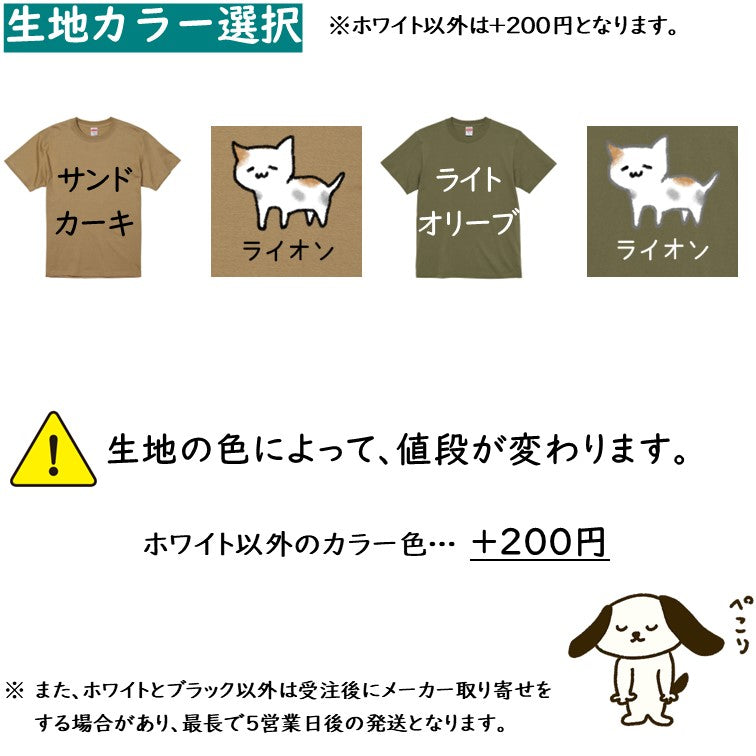 イラスト系半袖Tシャツ【なんか違くない!?Tシャツ らいおんねこ】おもしろTシャツ ネタTシャツ