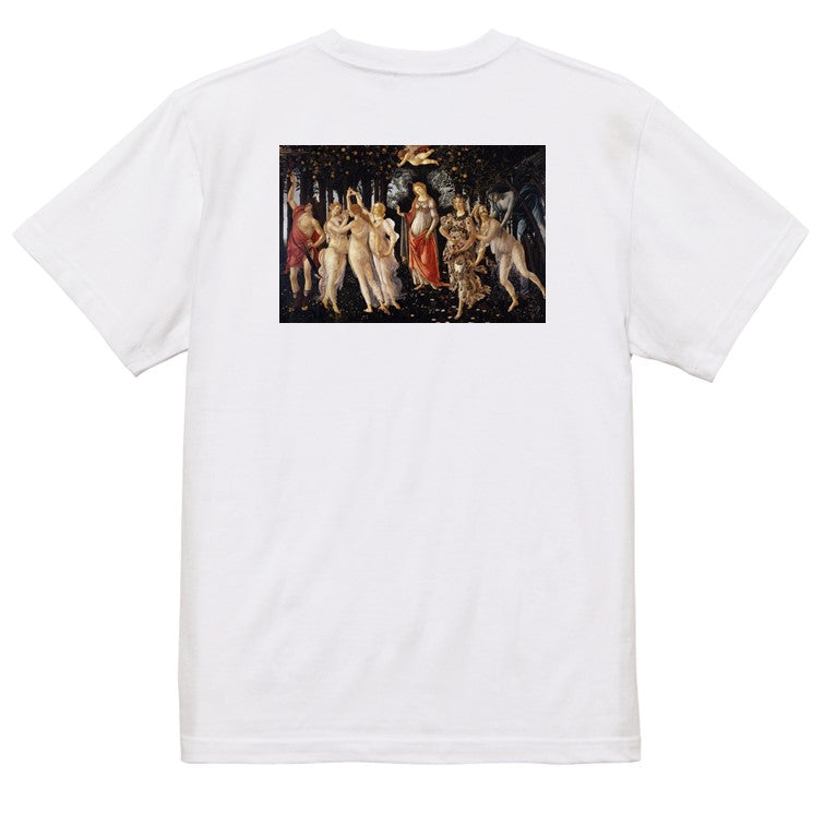 芸術系半袖Tシャツ【ボッティチェリ「春 プリマヴェーラ」】おもしろTシャツ ネタTシャツ