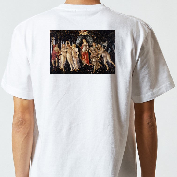 芸術系半袖Tシャツ【ボッティチェリ「春 プリマヴェーラ」】おもしろTシャツ ネタTシャツ