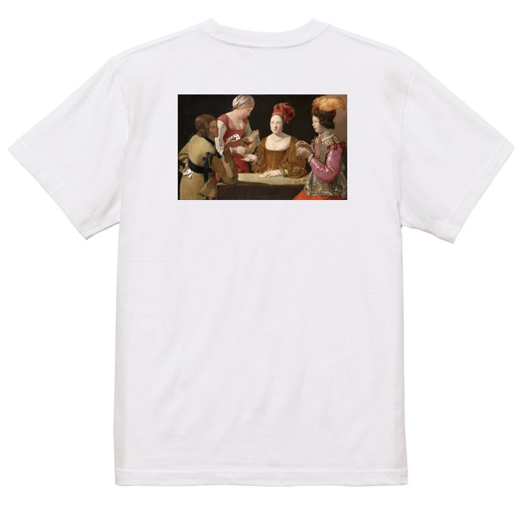 芸術系半袖Tシャツ【ラトゥール「いかさま師」】おもしろTシャツ ネタTシャツ