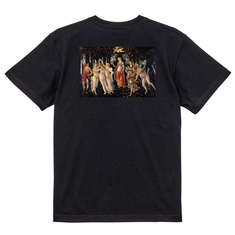 芸術系半袖Tシャツ【ボッティチェリ「春 プリマヴェーラ」】おもしろTシャツ ネタTシャツ