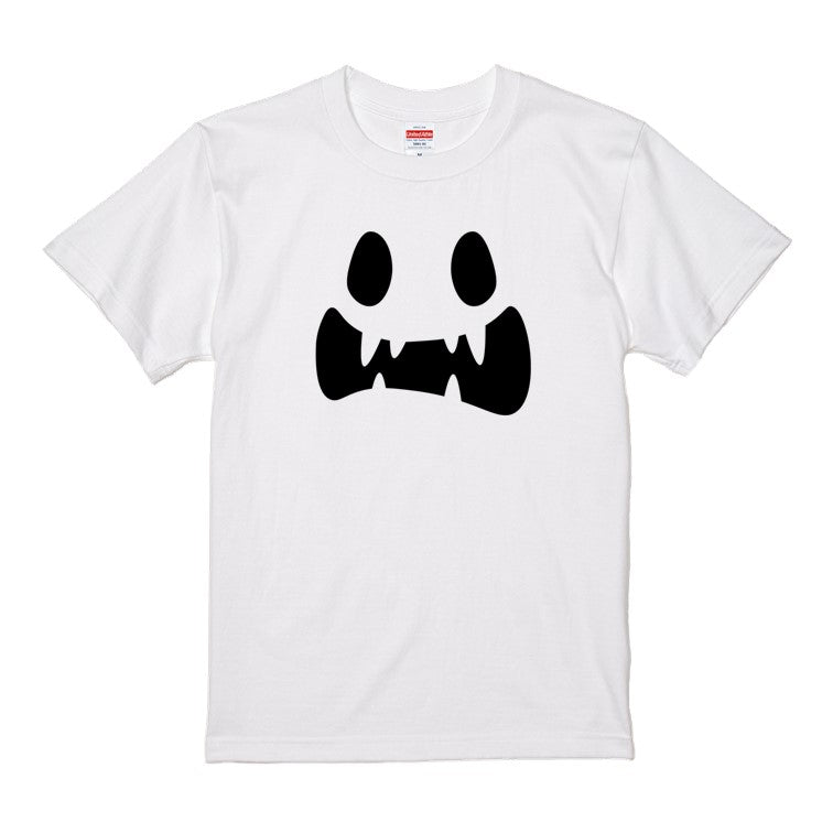 ハロウィンTシャツ半袖Tシャツ【ハロウィンキバ口オバケ】おもしろTシャツ ネタTシャツ