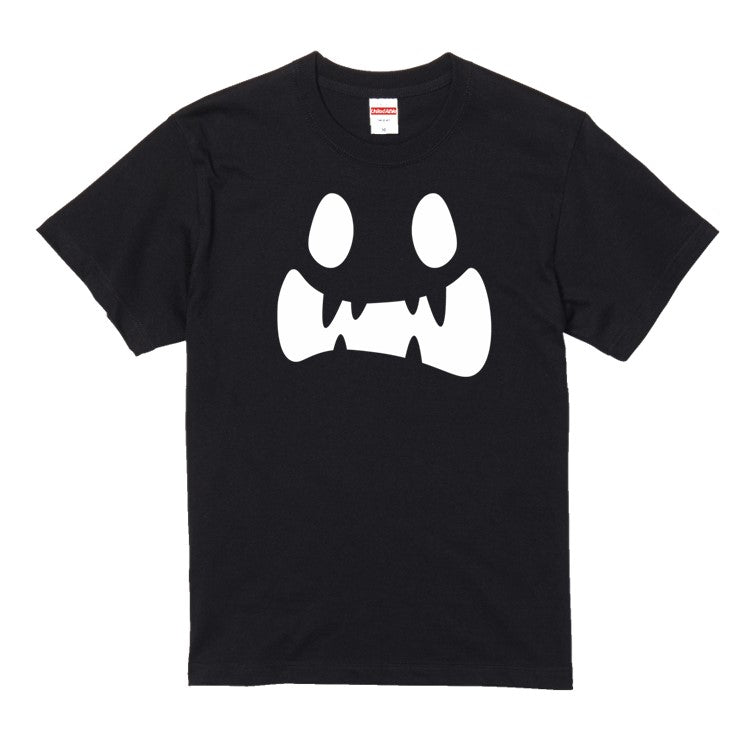 ハロウィンTシャツ半袖Tシャツ【ハロウィンキバ口オバケ】おもしろTシャツ ネタTシャツ