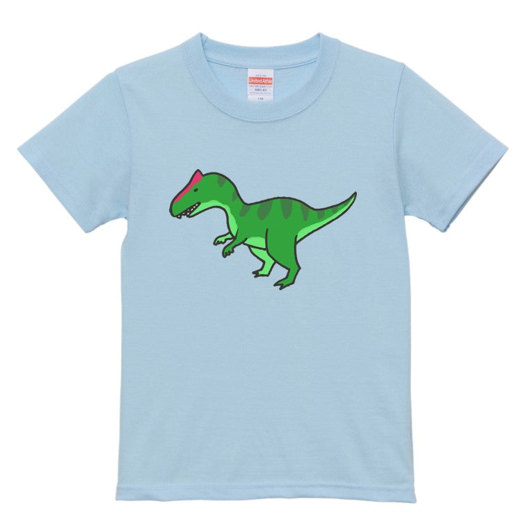 かわいい恐竜のキッズ/ベビーTシャツ半袖Tシャツ【アロサウルス】おもしろTシャツ ネタTシャツ