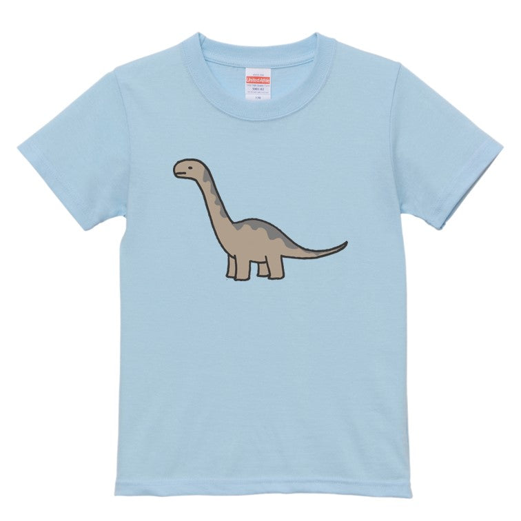 かわいい恐竜のキッズ/ベビーTシャツ半袖Tシャツ【アルゼンチノサウルス】おもしろTシャツ ネタTシャツ