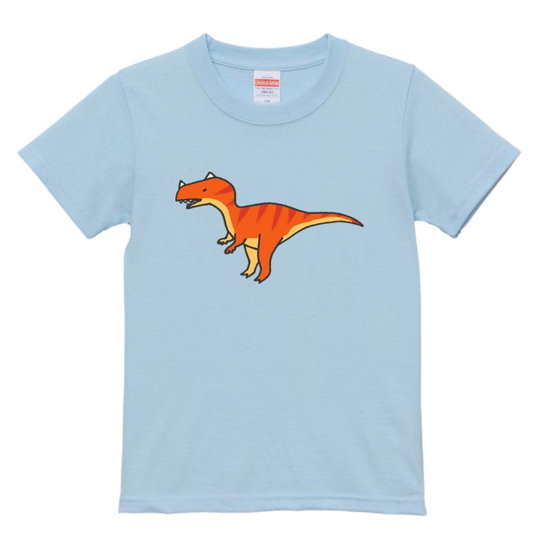 かわいい恐竜のキッズ/ベビーTシャツ半袖Tシャツ【ケラトサウルス】おもしろTシャツ ネタTシャツ