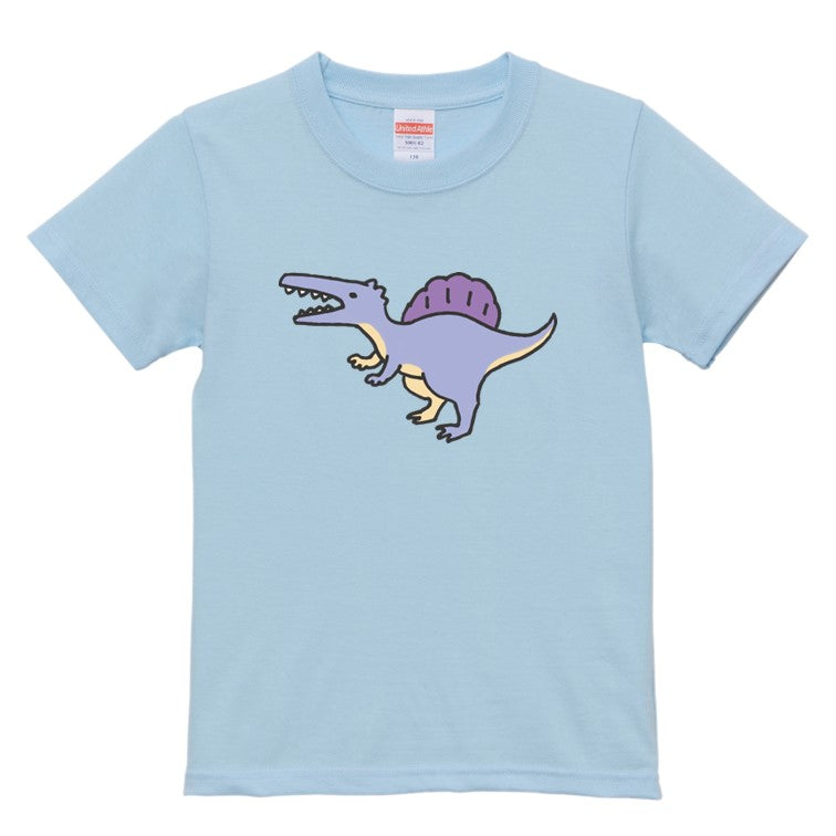 かわいい恐竜のキッズ/ベビーTシャツ半袖Tシャツ【スピノサウルス】おもしろTシャツ ネタTシャツ