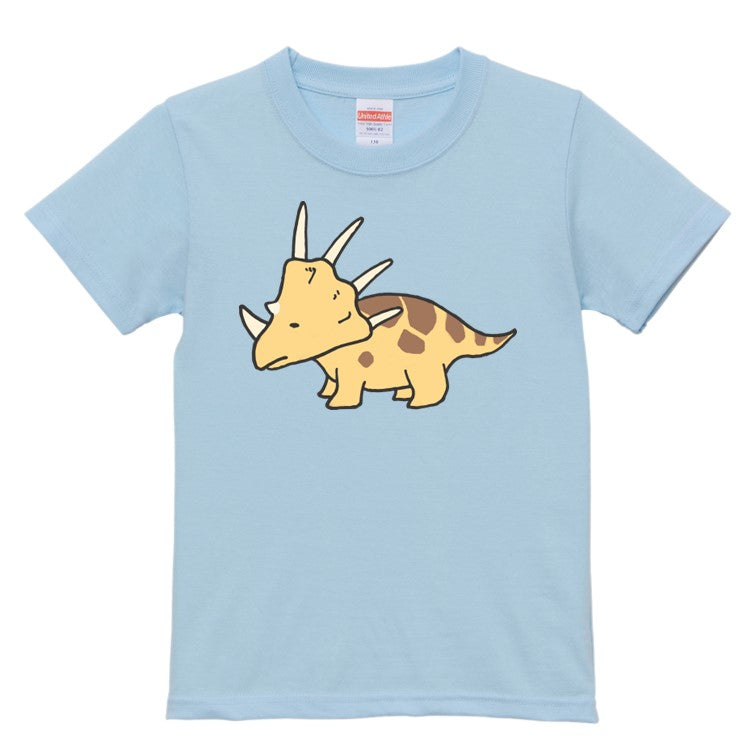 かわいい恐竜のキッズ/ベビーTシャツ半袖Tシャツ【スティラコサウルス】おもしろTシャツ ネタTシャツ