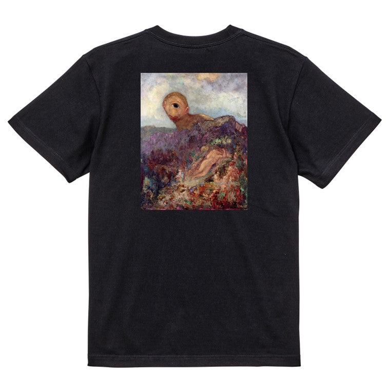 芸術系半袖Tシャツ【ルドン「キュクロプス」】おもしろTシャツ ネタTシャツ