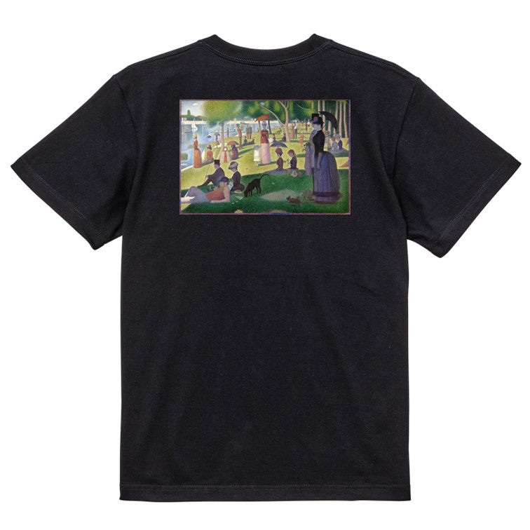 芸術系半袖Tシャツ【スーラ「グランド・ジャット島の日曜日の午後」】おもしろTシャツ ネタTシャツ