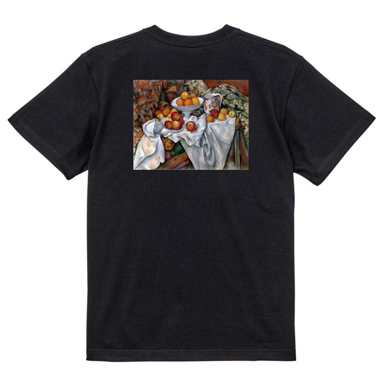芸術系半袖Tシャツ【セザンヌ「林檎とオレンジ」】おもしろTシャツ ネタTシャツ