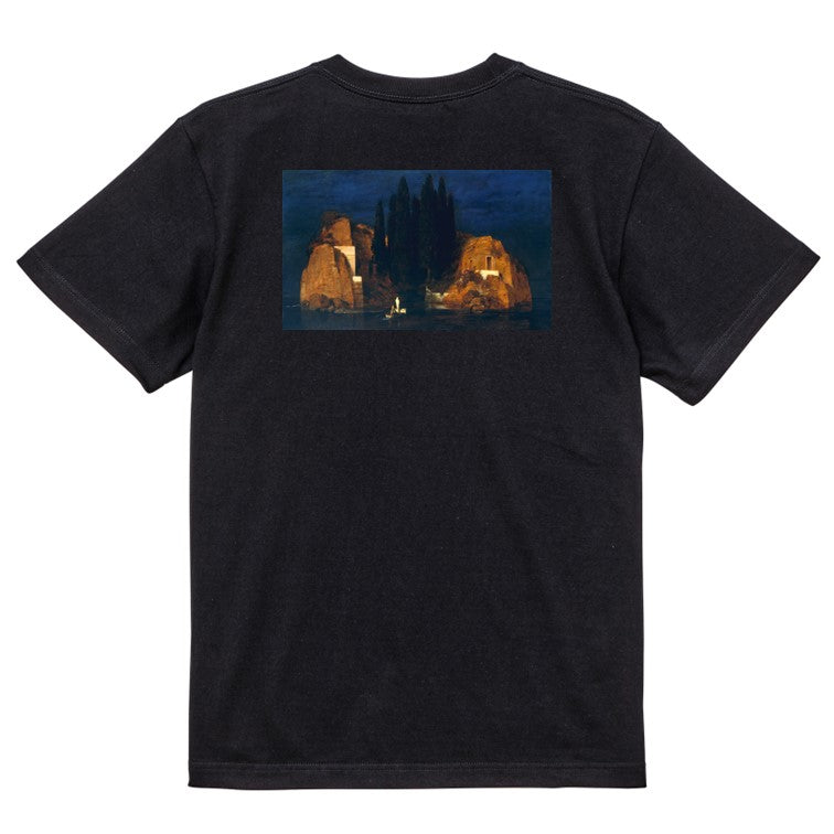 芸術系半袖Tシャツ【ベックリン「死の島2」】おもしろTシャツ ネタTシャツ