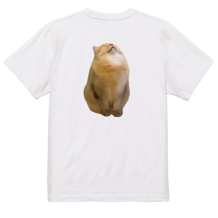 猫ミーム半袖Tシャツ【いびき猫】おもしろTシャツ ネタTシャツ