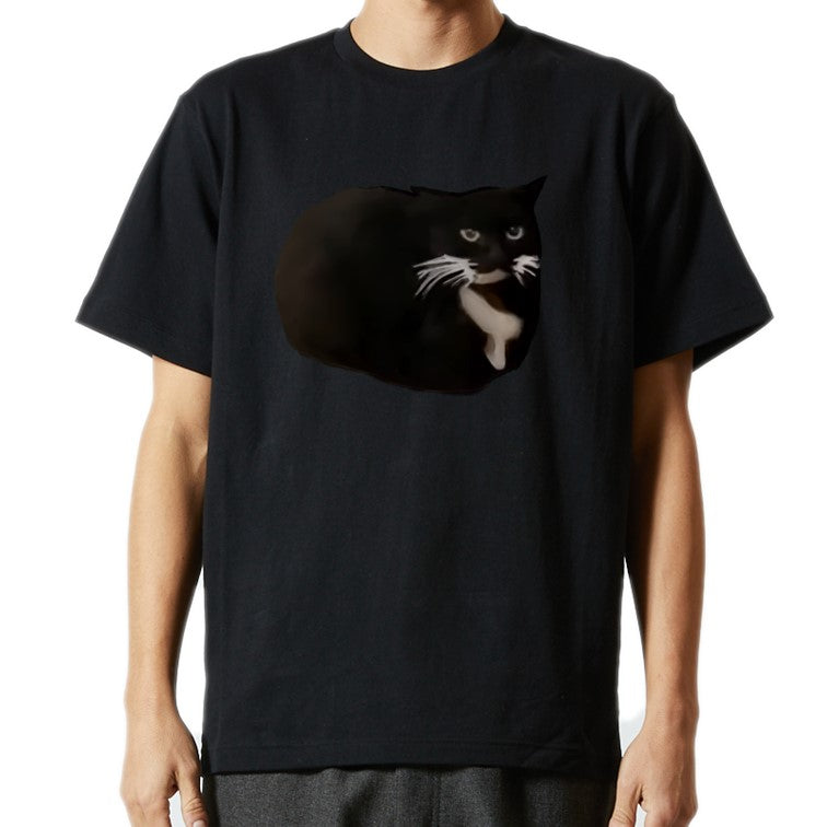 猫ミーム半袖Tシャツ【リズム猫】おもしろTシャツ ネタTシャツ