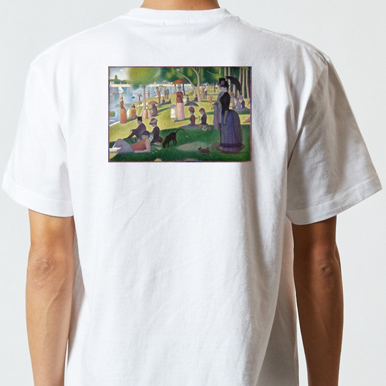 芸術系半袖Tシャツ【スーラ「グランド・ジャット島の日曜日の午後」】おもしろTシャツ ネタTシャツ