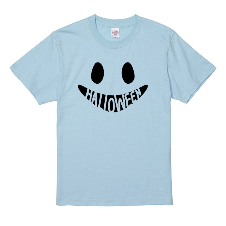 ハロウィンTシャツ半袖Tシャツ【ハロウィンオバケ口ロゴ】おもしろTシャツ ネタTシャツ