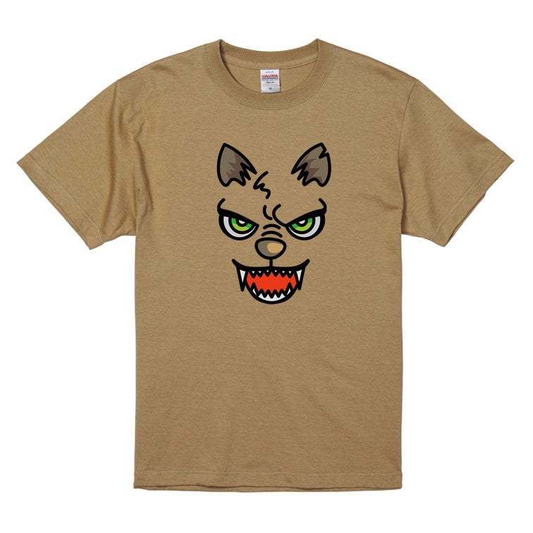 ハロウィンTシャツ半袖Tシャツ【ハロウィンオオカミフェイス】おもしろTシャツ ネタTシャツ