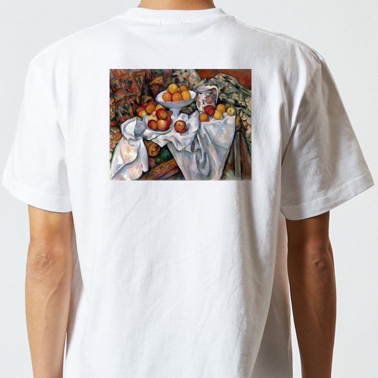 芸術系半袖Tシャツ【セザンヌ「林檎とオレンジ」】おもしろTシャツ ネタTシャツ