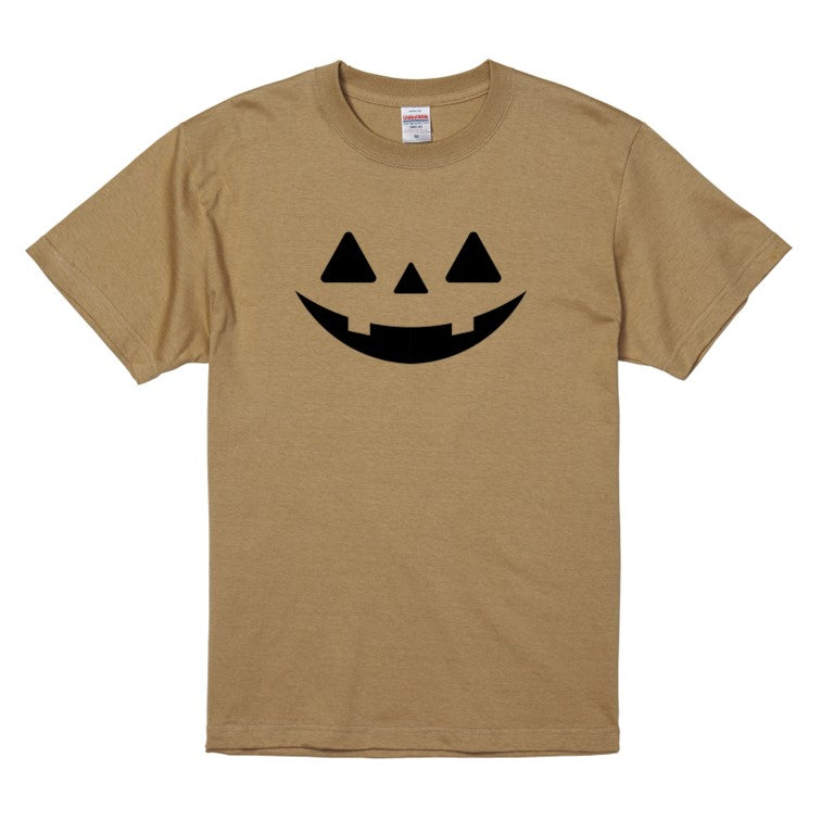 ハロウィンTシャツ半袖Tシャツ【ハロウィン三角目かぼちゃ】おもしろTシャツ ネタTシャツ