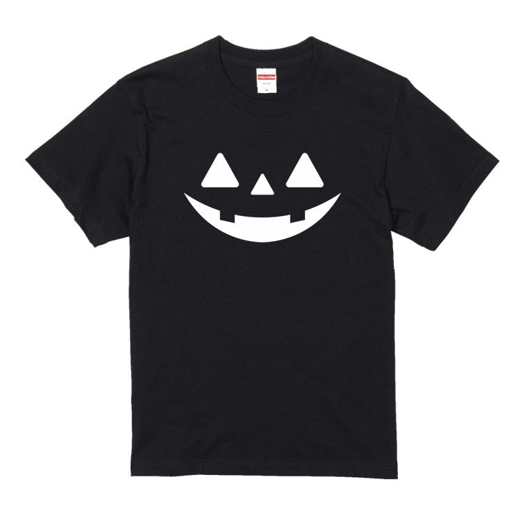 ハロウィンTシャツ半袖Tシャツ【ハロウィン三角目かぼちゃ】おもしろTシャツ ネタTシャツ