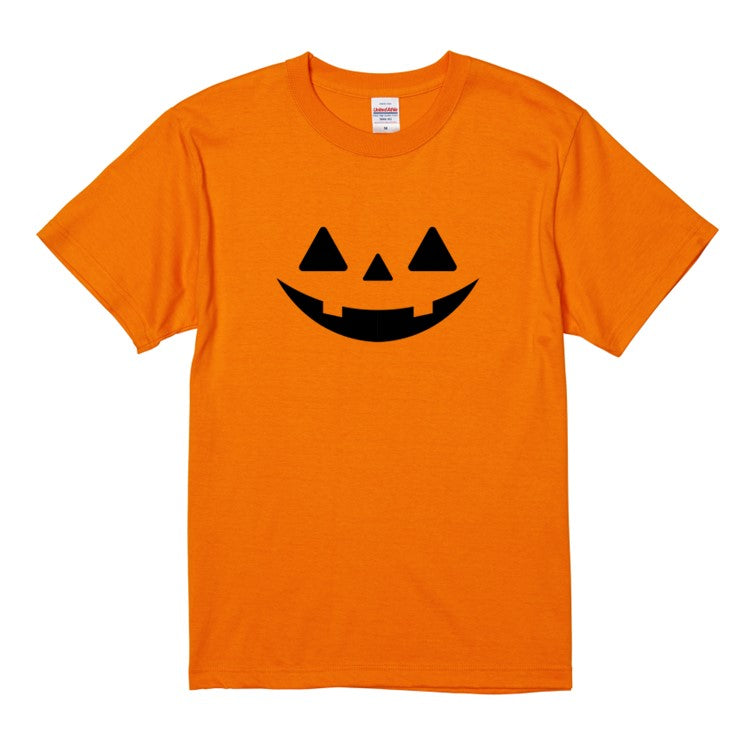 ハロウィンTシャツ半袖Tシャツ【ハロウィン三角目かぼちゃ】おもしろTシャツ ネタTシャツ