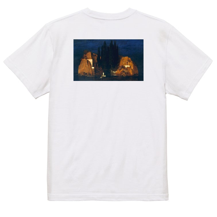 芸術系半袖Tシャツ【ベックリン「死の島2」】おもしろTシャツ ネタTシャツ