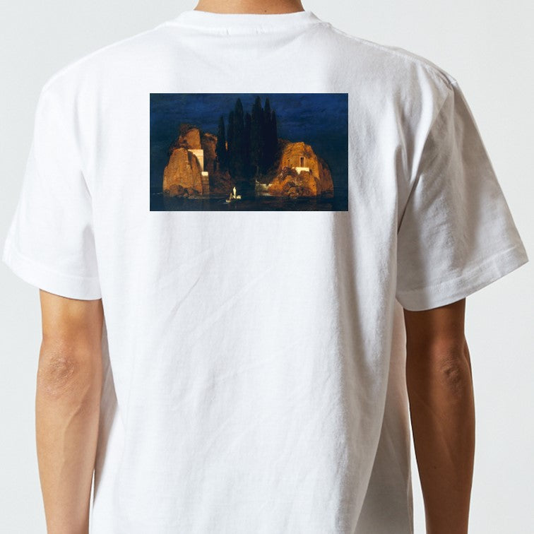 芸術系半袖Tシャツ【ベックリン「死の島2」】おもしろTシャツ ネタTシャツ