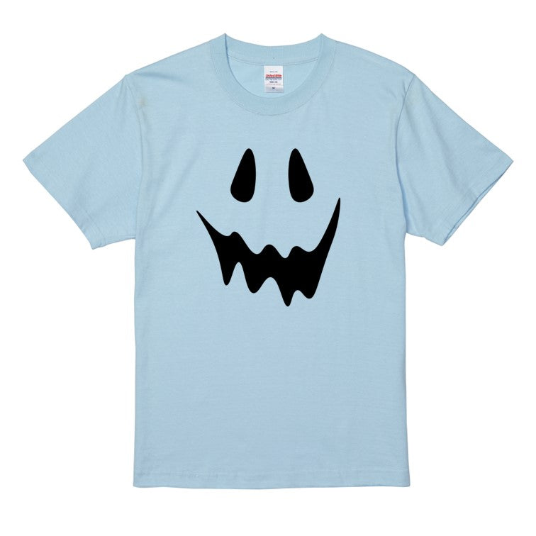 ハロウィンTシャツ半袖Tシャツ【ハロウィンタレ目オバケ】おもしろTシャツ ネタTシャツ