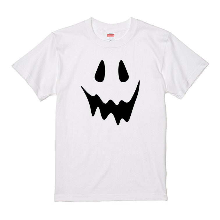 ハロウィンTシャツ半袖Tシャツ【ハロウィンタレ目オバケ】おもしろTシャツ ネタTシャツ