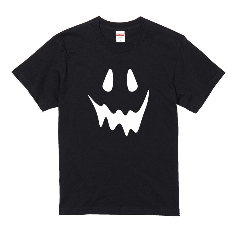 ハロウィンTシャツ半袖Tシャツ【ハロウィンタレ目オバケ】おもしろTシャツ ネタTシャツ