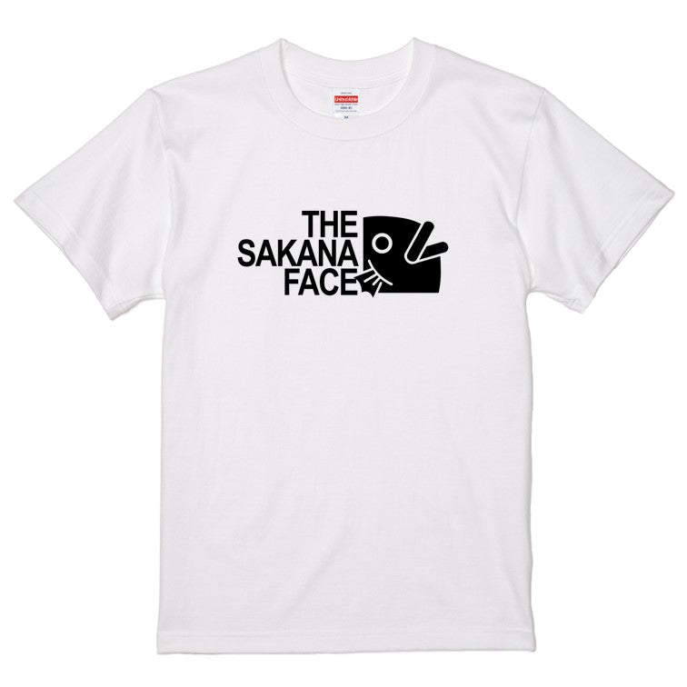 イラスト系半袖Tシャツ【THE SAKANA FACE Tシャツ】おもしろTシャツ ネタTシャツ