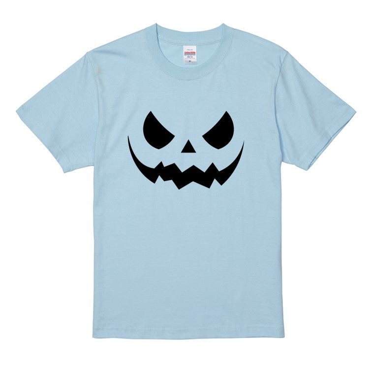 ハロウィンTシャツ半袖Tシャツ【ハロウィンつり目かぼちゃ】おもしろTシャツ ネタTシャツ
