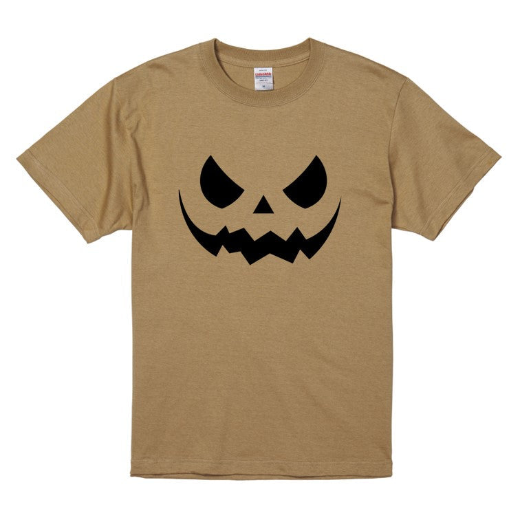 ハロウィンTシャツ半袖Tシャツ【ハロウィンつり目かぼちゃ】おもしろTシャツ ネタTシャツ