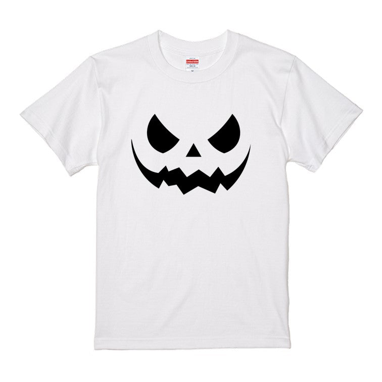 ハロウィンTシャツ半袖Tシャツ【ハロウィンつり目かぼちゃ】おもしろTシャツ ネタTシャツ