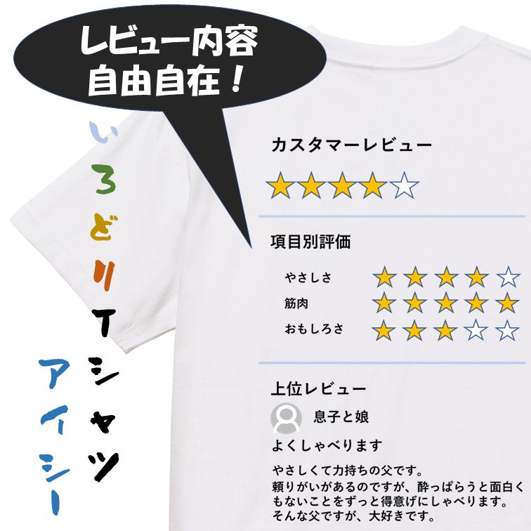 オーダーメイド半袖Tシャツ【商品レビュー風Tシャツ】おもしろTシャツ ネタTシャツ