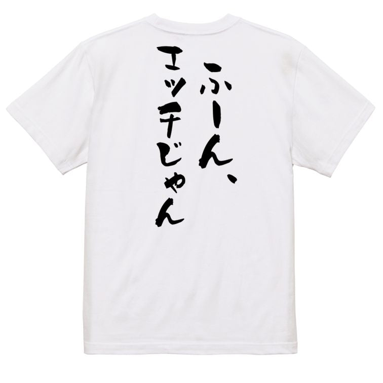 ネタ系半袖Tシャツ【ふーん、エッチじゃん】おもしろTシャツ ネタTシャツ