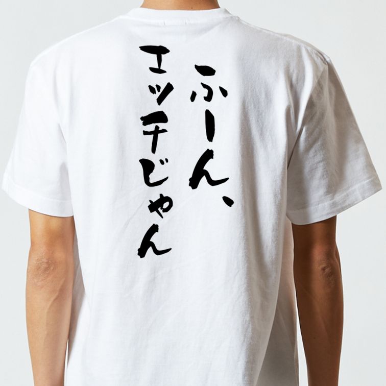 ネタ系半袖Tシャツ【ふーん、エッチじゃん】おもしろTシャツ ネタTシャツ