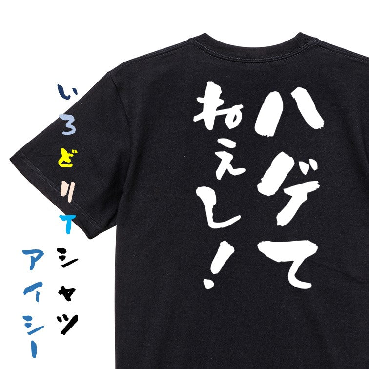 ハゲ系半袖Tシャツ【ハゲてねぇし!】おもしろTシャツ ネタTシャツ