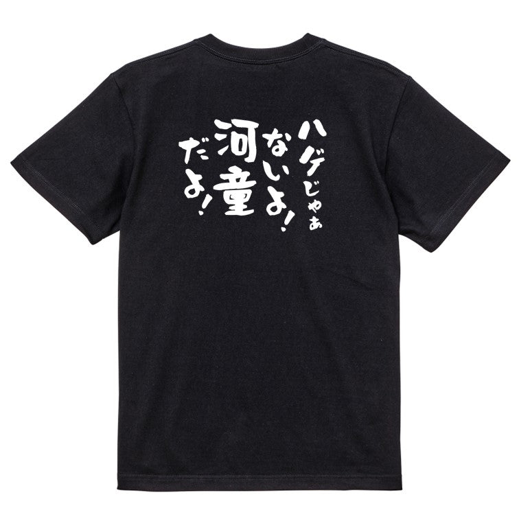 ハゲ系半袖Tシャツ【ハゲじゃぁないよ!河童だよ!】おもしろTシャツ ネタTシャツ