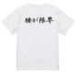 筆文字ネタ系半袖Tシャツ【腰が限界(横)(筆文字)】おもしろTシャツ　ネタTシャツ