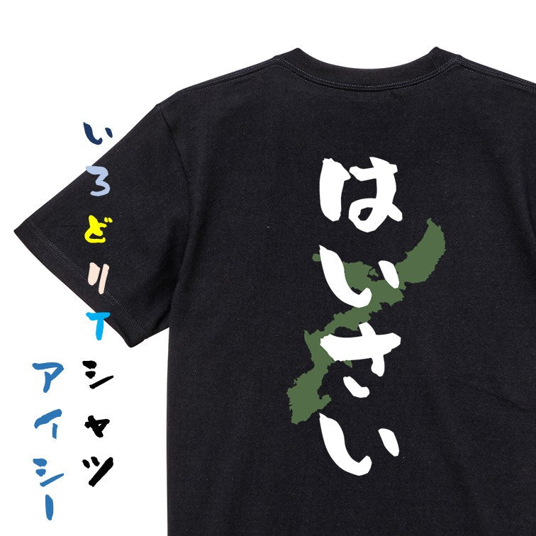 方言系半袖Tシャツ【はいさい 沖縄県】おもしろTシャツ　ネタTシャツ