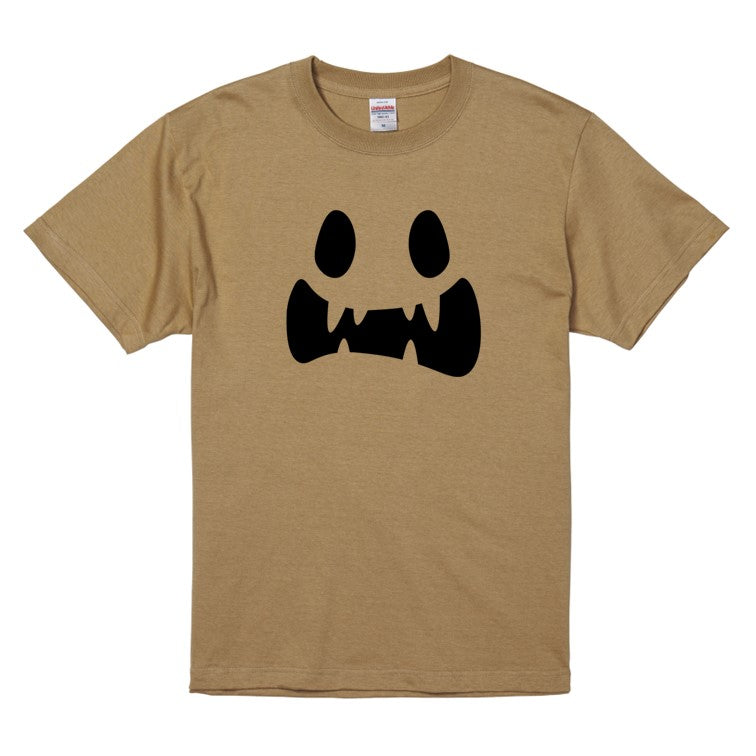 ハロウィンTシャツ半袖Tシャツ【ハロウィンキバ口オバケ】おもしろTシャツ　ネタTシャツ