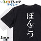 明朝体脱力系半袖Tシャツ【ぽんこつ(明朝体)】おもしろTシャツ　ネタTシャツ