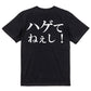 明朝体ハゲ系半袖Tシャツ【ハゲてねぇし！(横)(明朝体)】おもしろTシャツ　ネタTシャツ