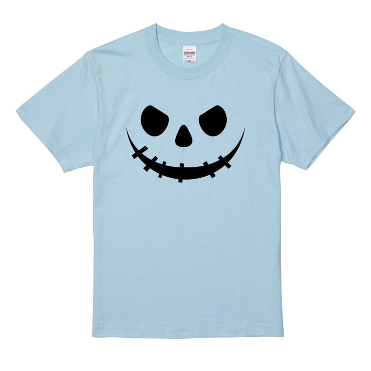 ハロウィンTシャツ半袖Tシャツ【ハロウィン縫い口つり目オバケ】おもしろTシャツ　ネタTシャツ