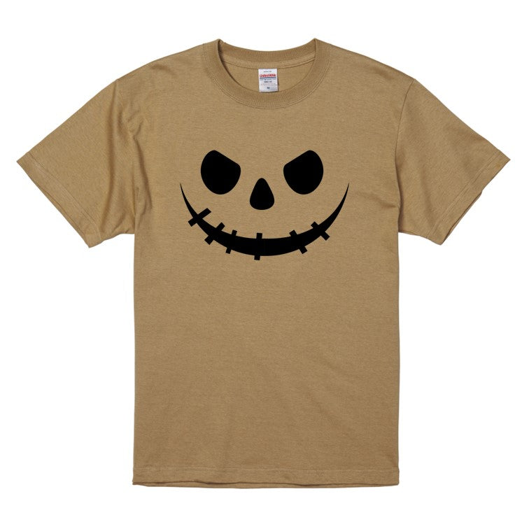 ハロウィンTシャツ半袖Tシャツ【ハロウィン縫い口つり目オバケ】おもしろTシャツ　ネタTシャツ