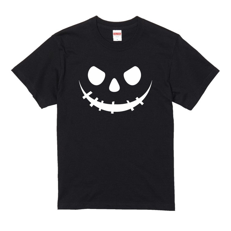 ハロウィンTシャツ半袖Tシャツ【ハロウィン縫い口つり目オバケ】おもしろTシャツ　ネタTシャツ