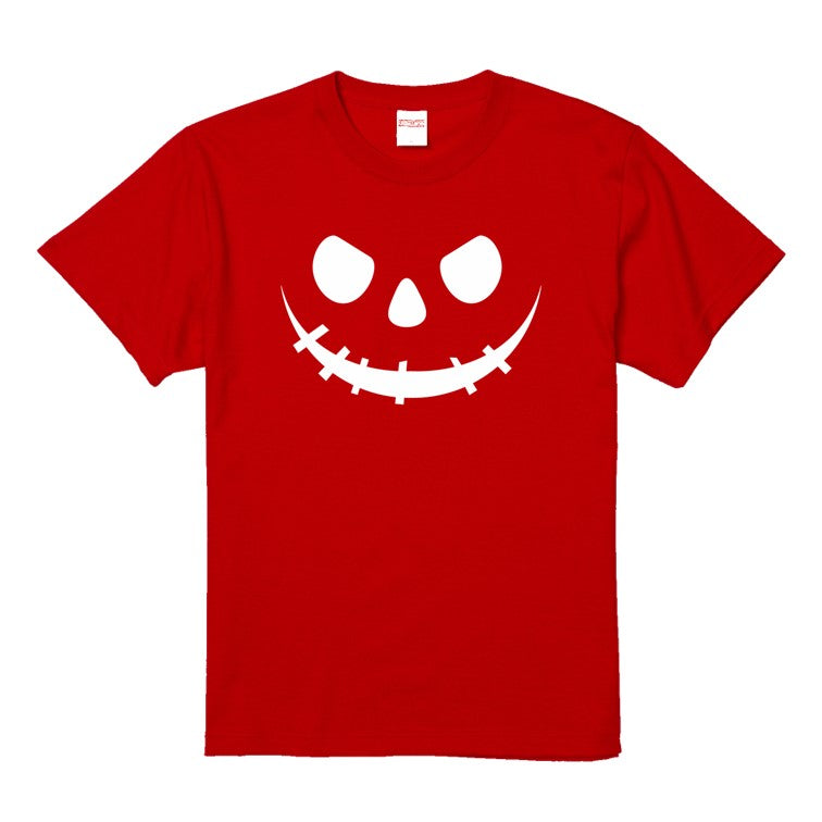 ハロウィンTシャツ半袖Tシャツ【ハロウィン縫い口つり目オバケ】おもしろTシャツ　ネタTシャツ