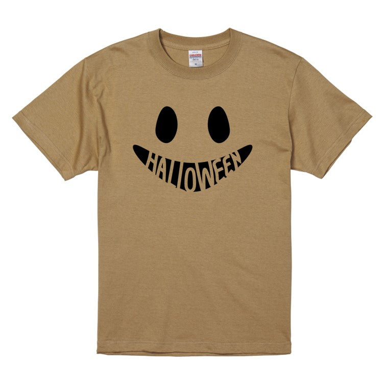 ハロウィンTシャツ半袖Tシャツ【ハロウィンオバケ口ロゴ】おもしろTシャツ　ネタTシャツ